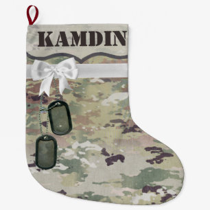 Personalisierte Camouflage-Uniform Camofl der Großer Weihnachtsstrumpf