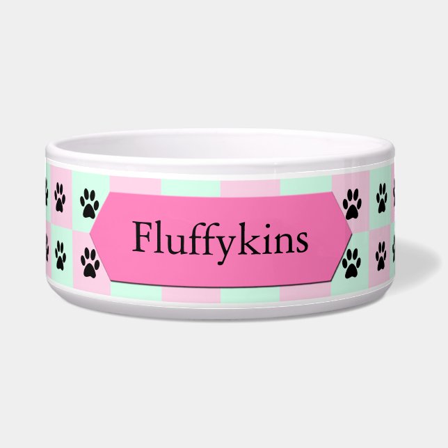 Personalisierte Cat Food Bowl Geschirr Napf (Vorderseite)