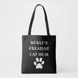 Personalisierte Cat-Mama mit der größten Katzenanz Tasche