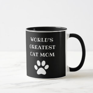 Personalisierte Cat-Mama mit der größten Katzenanz Tasse