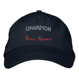 Personalisierte Champion Mode-Mütze Navy Ihr Name Bestickte Baseballkappe