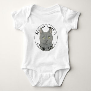 Personalisierte Chartreux-Katze Große Schwester Baby Strampler