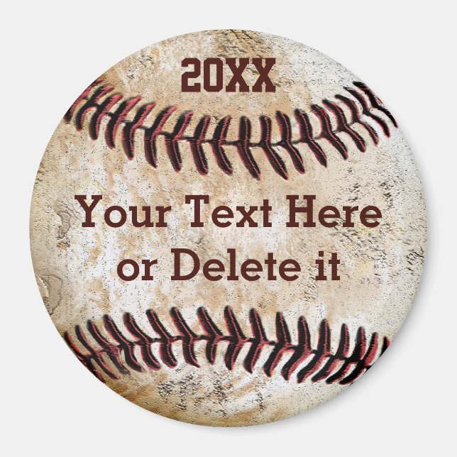 Personalisierte CHEAP Baseball-Geschenke für Spiel Magnet (Vorne)