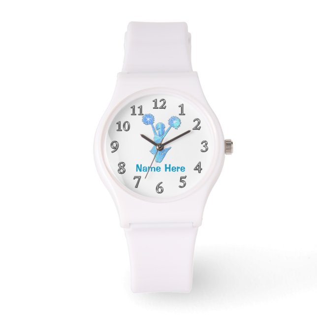 Personalisierte CHEERLEADERS mit ihrem Namen Armbanduhr (Vorderseite)