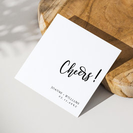 Personalisierte Cheers Wedding Napkins Dekoration Serviette