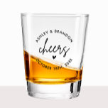 Personalisierte Cheers Wedding Shooters Schnapsglas<br><div class="desc">Personalisierte Cheers Wedding Shooters</div>