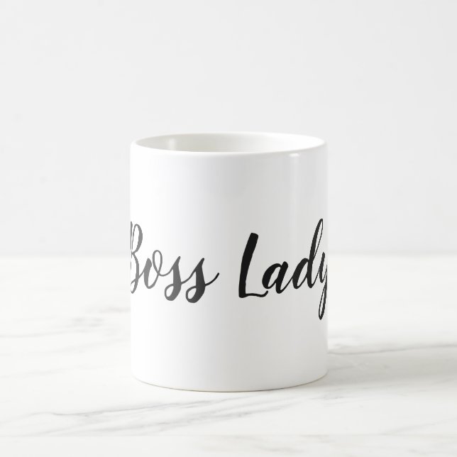 Personalisierte Chef-Dame Kaffeetasse (Mittel)