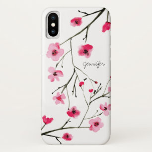 Personalisierte Cherry Blossom Wasserfarbe Case-Mate iPhone Hülle