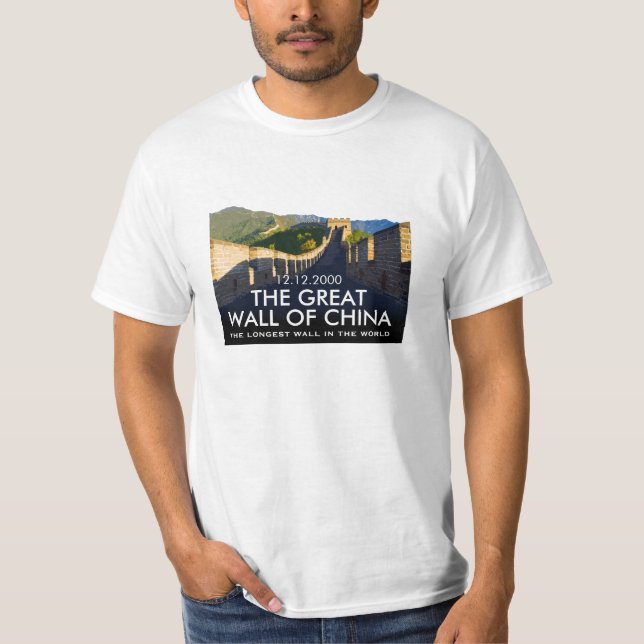 Personalisierte China-große Wand Gedenk T-Shirt (Vorderseite)