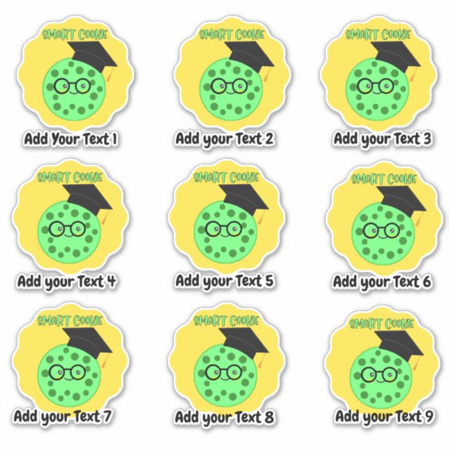 Personalisierte Chipkeks-Lehrer belohnen Sticker (Vorderseite)