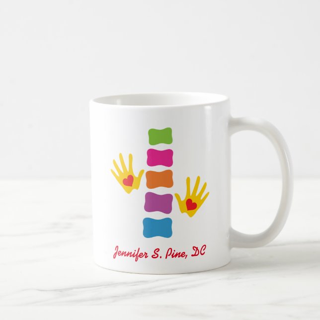 Personalisierte Chiropraktor-Tasse Kaffeetasse (Rechts)