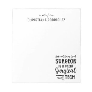 Personalisierte Chirurgie Chirurgischer Technolo Notizblock