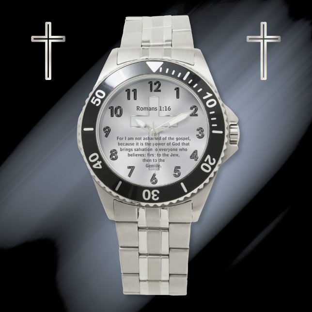 Personalisierte, Christliche Beobachtung von Männe Armbanduhr (Christian Watches for Men and Women. Good gifts for Pastors. Gift ideas for Pastor anniversary. )