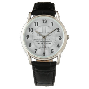 Personalisierte Christliche Geschenke für Männer Armbanduhr