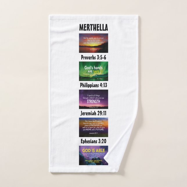 Personalisierte Christliche Inspiration Handtuch (Handtuch)