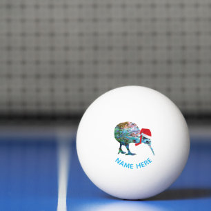PERSONALISIERTE CHRISTMAS KIWI PAUA PING PONG BALL TISCHTENNISBALL