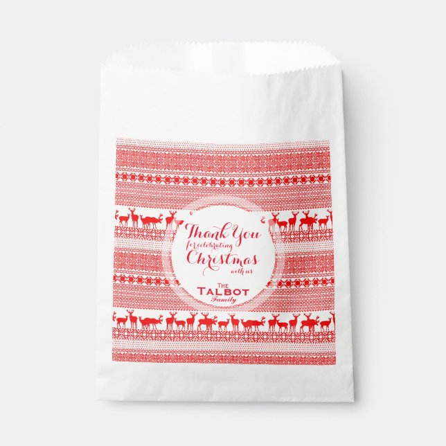 Personalisierte CHRISTMAS Vielen Dank für Ihr Inte Geschenktütchen (Vorderseite)