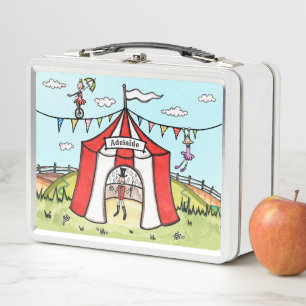 Personalisierte Circus Children Metall Brotdose