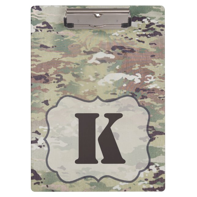 Personalisierte Clip Board Army OCP Camouflage Ein Klemmbrett (Vorderseite)