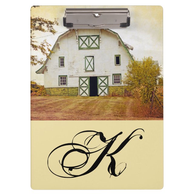 Personalisierte Clip Board Sunset Stall Land Rusti Klemmbrett (Vorderseite)
