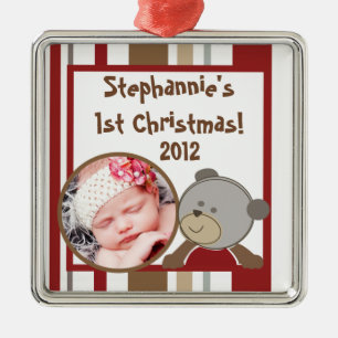 Personalisierte Cocalos-Buttons Silbernes Ornament