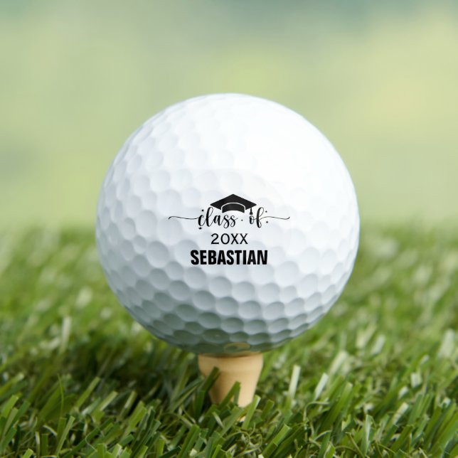 Personalisierte Collage Senior Abschluss Grad Gesc Golfball (Insitu T-Shirt)