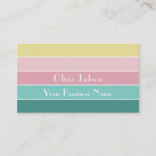 Personalisierte Colorblock-Visitenkarte Visitenkarte