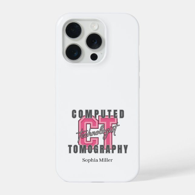 Personalisierte Computertomographie-Technologie iPhone 15 Pro Hülle (Rückseite)