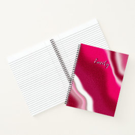 Personalisierte Coole Candy Cane Weihnachtsgeschen Notizbuch