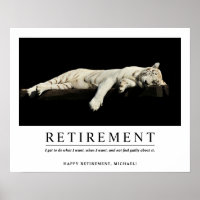 Personalisierte Coole Entspannung Tiger Custom Ret