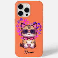 Personalisierte Coole Katze in Sonnenbrillen Fall
