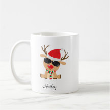 Personalisierte Coole Rentier-Tasse