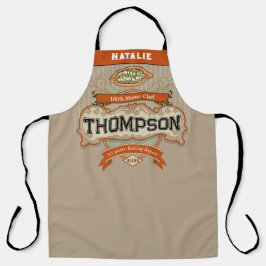 Personalisierte Coole Retrodesign Rustikaler Koch Schürze