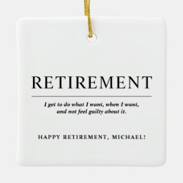 Personalisierte Coole Schwarz-weiße Kundenbindung Keramikornament