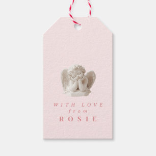 Personalisierte Coquette Schlafen Engel Skulptur Geschenkanhänger