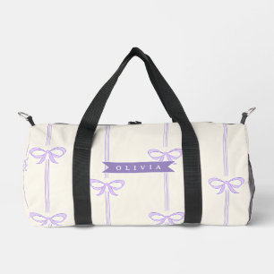Personalisierte Coquette-Schleifen-Name Mädchenhaf Duffle Bag