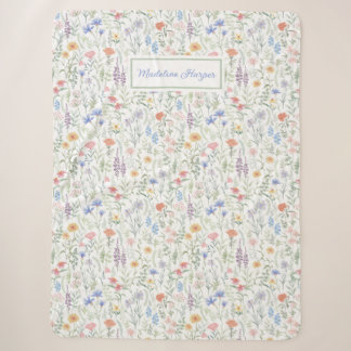 Personalisierte Coquette-Wildblumenwiese Sherpadecke