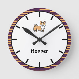 Personalisierte Corgi Puppy Docking Uhr