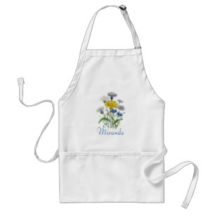 Personalisierte Cornblumen Schürze