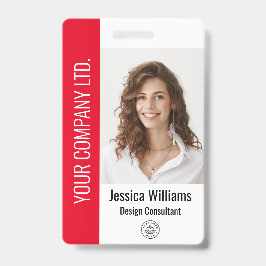 Personalisierte Corporate Employee Red ID Ausweis
