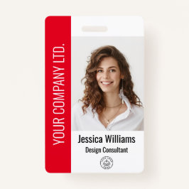 Personalisierte Corporate Employee Red ID Ausweis