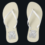 Personalisierte Country Wedding Traktor Flip Flops<br><div class="desc">Ein Paar Traktor Land-Farm themed Hochzeitsspaß Flip Flops,  die mit den Initialen des Paares personalisiert sein können.</div>