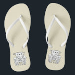 Personalisierte Country Wedding Traktor Flip Flops<br><div class="desc">Ein Paar Traktor Land-Farm themed Hochzeitsspaß Flip Flops,  die mit den Initialen des Paares personalisiert sein können.</div>
