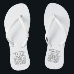 Personalisierte Country Wedding Traktor Flip Flops<br><div class="desc">Ein Paar Traktor Land-Farm themed Hochzeitsspaß Flip Flops,  die mit den Initialen des Paares personalisiert sein können.</div>