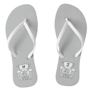Personalisierte Country Wedding Traktor Flip Flops