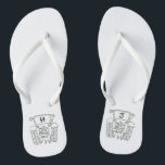 Personalisierte Country Wedding Traktor Flip Flops<br><div class="desc">Ein Paar Traktor Land-Farm themed Hochzeitsspaß Flip Flops,  die mit den Initialen des Paares personalisiert sein können.</div>