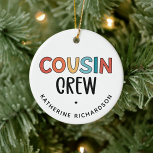 Personalisierte Cousin Crew Matching Cousin Gesche Keramik Ornament