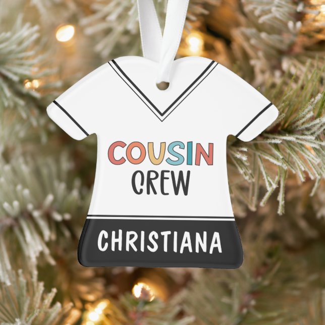 Personalisierte Cousin Crew Matching Cousin Gesche Ornament (Baum)