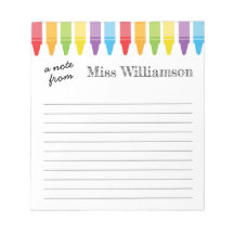 Personalisierte Crayons Lehrer Wertgutscheine