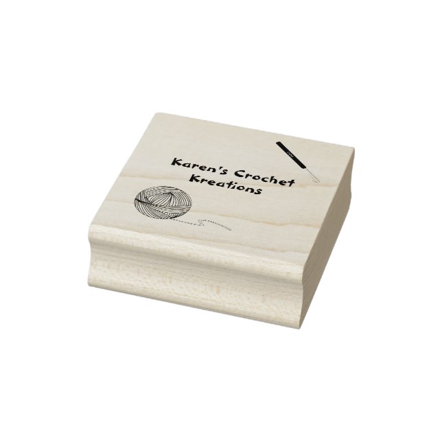 Personalisierte Crochet Rubber Briefmarke Gummistempel (Stempel)